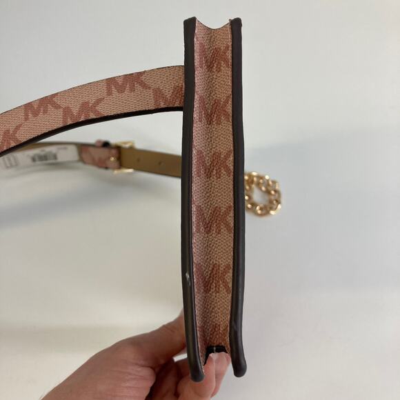 MICHAEL KORS NWT, PINK AND GOLD SAFFIANO LEATHER FANNY PACK - Picture 8 of 10